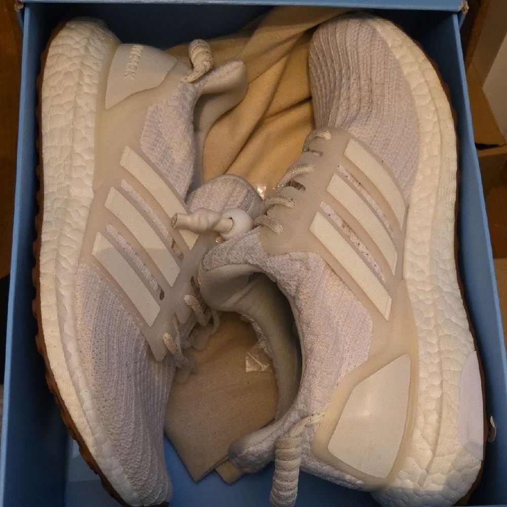 adidas Women's Athletic Shoes - White and Cream